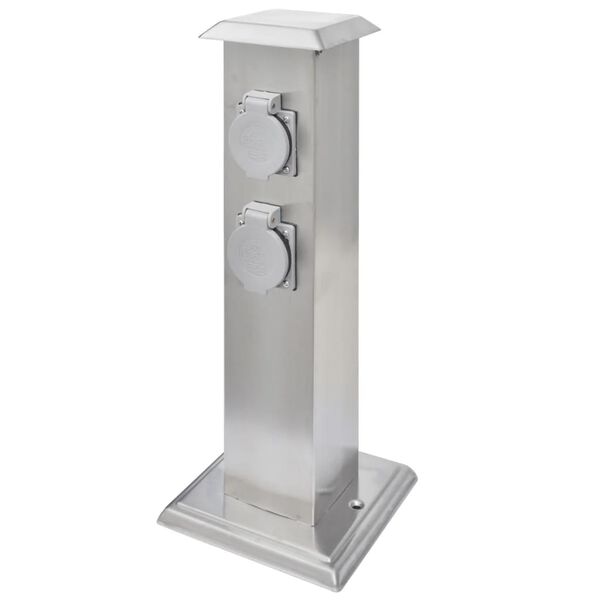 Puutarhan Pistorasiatolppa Ruostumaton Ter&auml;s