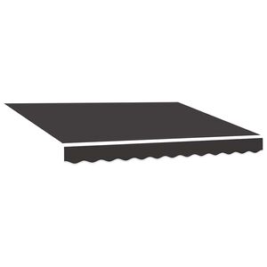 vidaXL Vaihtokangas markiisiin harmaa 300x250 cm polyesteri