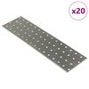 vidaXL Reik&auml;levyt 20 kpl 2 mm 300x80 mm galvanoitu ter&auml;s