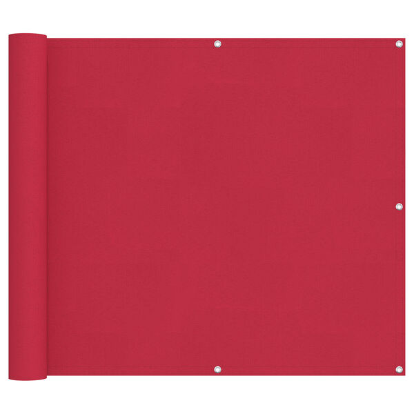 vidaXL Parvekkeen Verho Burgundi 90 x 200 cm Oxford-kangas