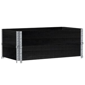 vidaXL Kukkalaatikko musta 100x50 cm t&auml;ysi m&auml;nty