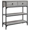 vidaXL Konsolip&ouml;yt&auml; harmaa Sonoma 72,5x25x75 cm tekninen puu