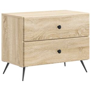 vidaXL Y&ouml;p&ouml;yt&auml;kaappi Sonoma-tammi 62 x 34,5 x 47,5 cm Tekninen puu