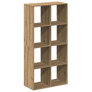 vidaXL Huoneenjakaja/kirjahylly tammi 69,5x29x137,5cm tekninen puu