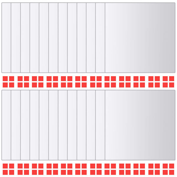 vidaXL Peililaatat neliö Lasi