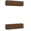 vidaXL TV-sein&auml;kaapit 4 kpl ruskea tammi 60x30x30 cm tekninen puu