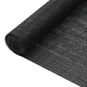 vidaXL N&auml;k&ouml;suoja musta 2x50 m HDPE 75 g/m&sup2;