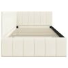 vidaXL Kulmavuoteen runko päätyllä Kerma 100 cm x 200 cm Sametti