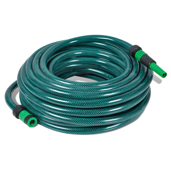 25 m Vihre&auml; Joustava PVC Letku 3/4 Tuuman Halkaisija sis. 3 Liitint&auml;