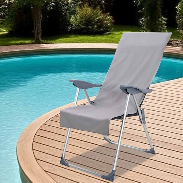 vidaXL Ulkotuolipyyhkeet 2 pcs Tummanharmaa 130 x 60 cm