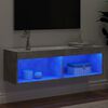 vidaXL TV-taso LED-valoilla betoninharmaa 100x30x30 cm