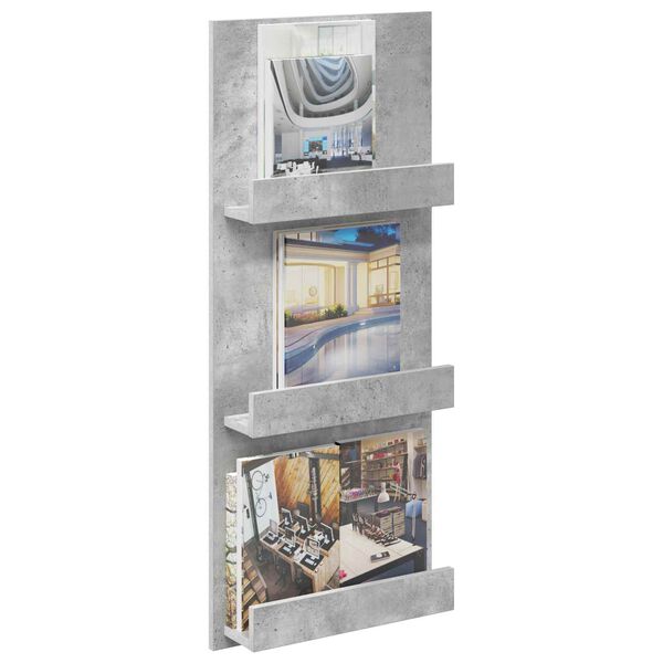 vidaXL Lehtiteline Betoni Harmaa 43 x 11 x 102 cm Tekninen puu