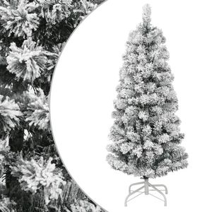 vidaXL Tekojoulukuusi saranoilla ja lumihuurteella 120 cm