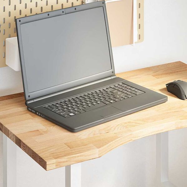 vidaXL Käsittelemätön pöytätaso 80x50x2,5 cm tammi suorakulmainen