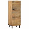 vidaXL Highboard Ruskea 40x33x110 cm Massiivipuu Mango