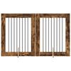 vidaXL Koiraportti jaloilla 2 pcs Savutammi 80 x 100 cm Tekninen puu