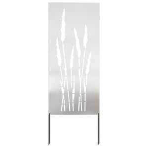 vidaXL Puutarhan yksityisyyden verho Kukallinen Hopea 50 x 140 cm