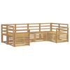 vidaXL Ulkosohvakokoelma 6 pcs valkoinen 245 x 130,5 x 73 cm