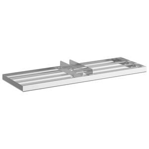 vidaXL Puutarhan tasoituskuokka Hopea 75 x 25 x 6 cm Ruostumaton ter&auml;s