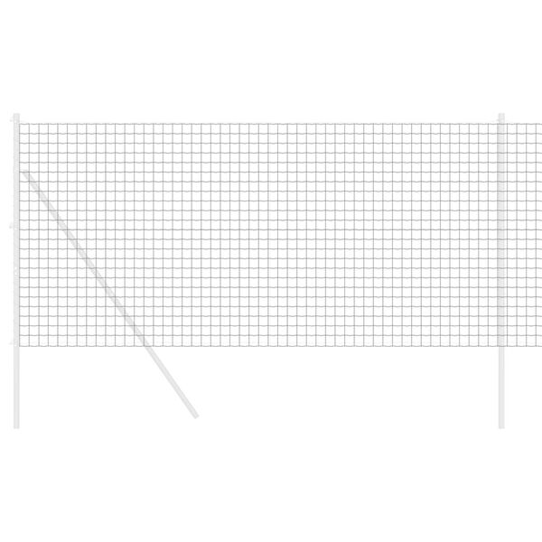 vidaXL Euroaita Harmaa 1 x 10 m PVC-pintainen rauta