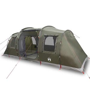 vidaXL Camping teltta tunneli 4-hengen oliivinvihre&auml; vedenpit&auml;v&auml;