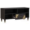 vidaXL TV-kaappi hyllyllä Musta 100 x 33 x 46 cm Kiinteä mango puu