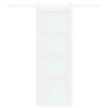 vidaXL Liukuovi Valkoinen 78 x 211 cm Massiivinen m&auml;nty