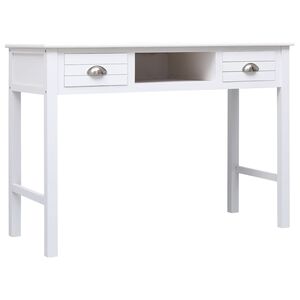 vidaXL Ty&ouml;p&ouml;yt&auml; valkoinen 108x45x76 cm t&auml;ysi keisaripuu