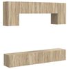 vidaXL TV-tasosetti 4 pcs Sonoman tammi Tekninen puu