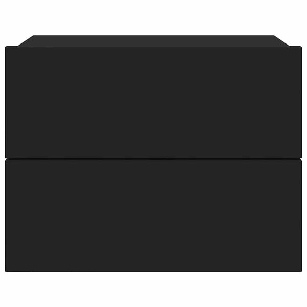 vidaXL Yöpöytä musta 40x30x30 cm tekninen puu