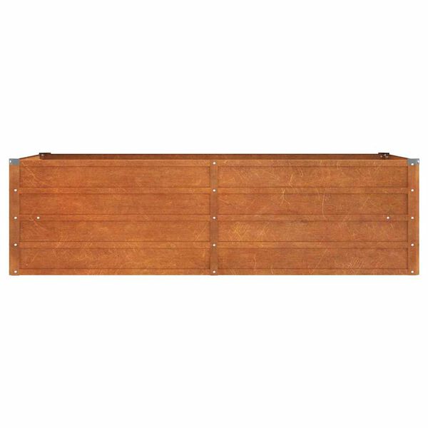 vidaXL Korotettu kukkalaatikko ruoste 160x80x45 cm Corten teräs