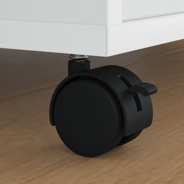 vidaXL K&auml;&auml;nt&ouml;py&ouml;r&auml; 12 pcs Musta 39,5 x 39,5 x 37,8 mm