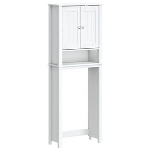 vidaXL WC:n yl&auml;puolinen kaappi BERG valk. 60x27x164,5 cm t&auml;ysi m&auml;nty