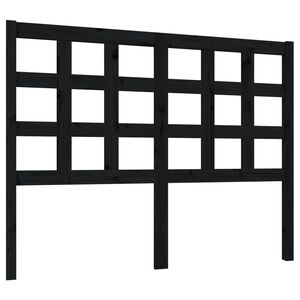 vidaXL S&auml;ngynp&auml;&auml;ty musta 125,5x4x100 cm t&auml;ysi m&auml;nty