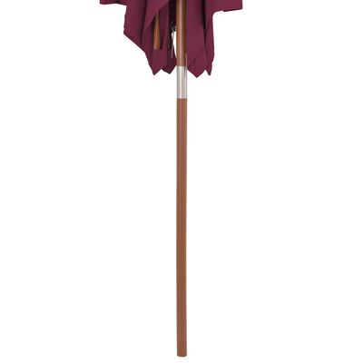vidaXL Aurinkovarjo puurunko 150x200 cm viininpunainen