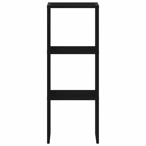 vidaXL Kirjahylly Pinottava musta tammi 30x30x80 cm tekninen puu