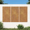 vidaXL Puutarhasein&auml;koristeet 3kpl 105x55 cm corten ter&auml;s aurinkokuvio
