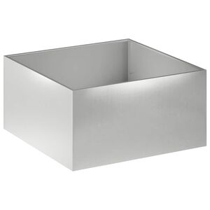 vidaXL Puutarha ruukku Hopea 60 x 60 x 40 cm Ruostumaton ter&auml;s