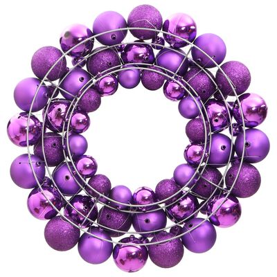 vidaXL Jouluseppele violetti 45 cm polystyreeni