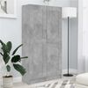 vidaXL Kirjahylly betoninharmaa 82,5x30,5x150 cm tekninen puu