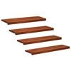 vidaXL Portaiden p&auml;&auml;llysteet 4 kpl 90 x 25 x 2 cm Ruskea