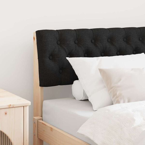 vidaXL Verhoiltu s&auml;ngynp&auml;&auml;ty Musta 90 cm Massiivinen m&auml;nty