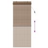 vidaXL Rullaverho verhoilla Ruskea 90 x 220 cm Bambu