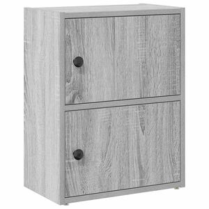 vidaXL Kirjahylly harmaa Sonoma 40x24x52 cm tekninen puu