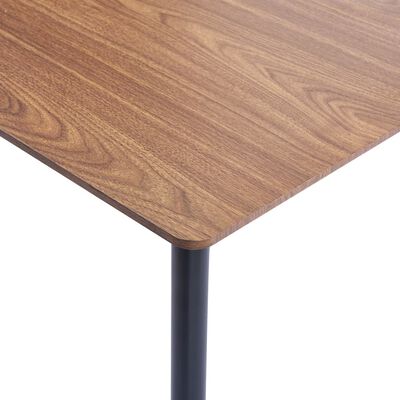 vidaXL Ruokapöytä ruskea 120x60x75 cm MDF