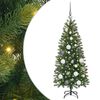 vidaXL Tekojoulukuusi Vihre&auml; 120 cm PE ja PVC