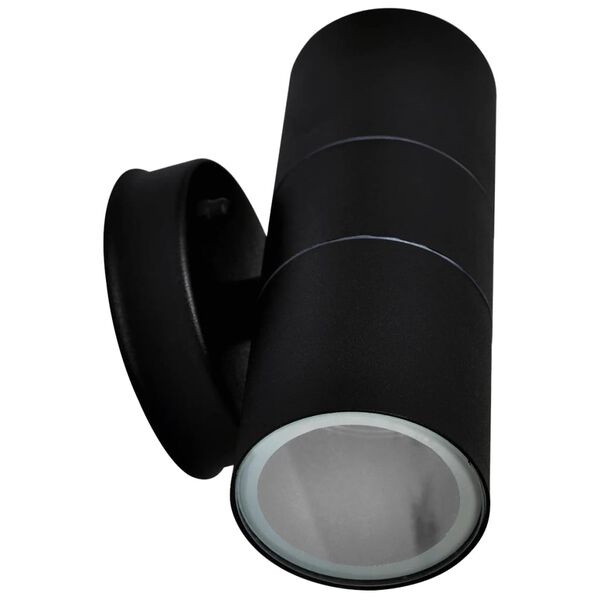 vidaXL Sein&auml;valaisimet ulkotiloihin 2 kpl Ruostumaton ter&auml;s Yl&ouml;s/alas