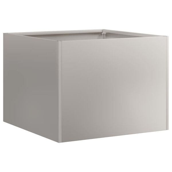 vidaXL Kukkalaatikko ruoste 40x40x30 cm s&auml;&auml;nkest&auml;v&auml; ter&auml;s