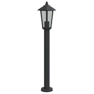 vidaXL Pylv&auml;svalaisin musta 80 cm ruostumaton ter&auml;s