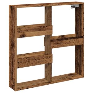 vidaXL Sein&auml;kaappi vanha puu 80x15x80 cm tekninen puu